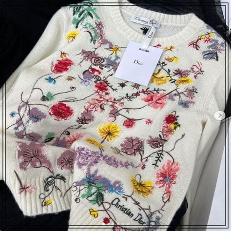 dior floral sweater|dior jumper women.